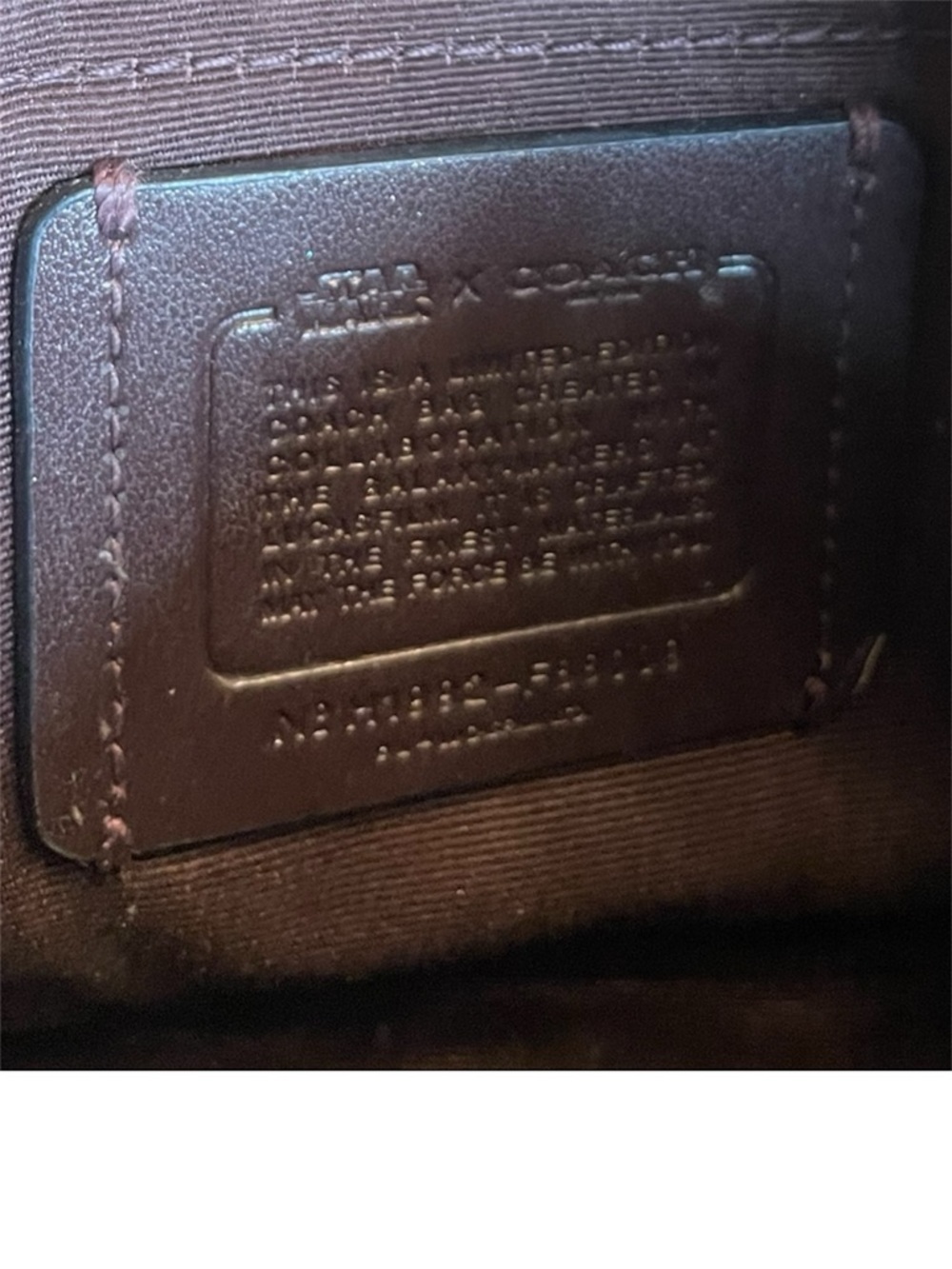 Coach x Star Wars Jes Crossbody Signature Canvas Glitter Logo F88009 - Picture 5 of 7